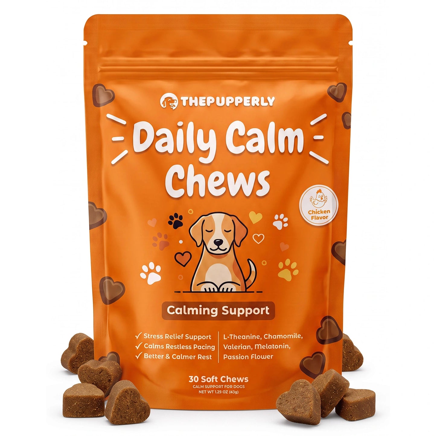 ThePupperly™ Daily Calm Chews [Free Today]