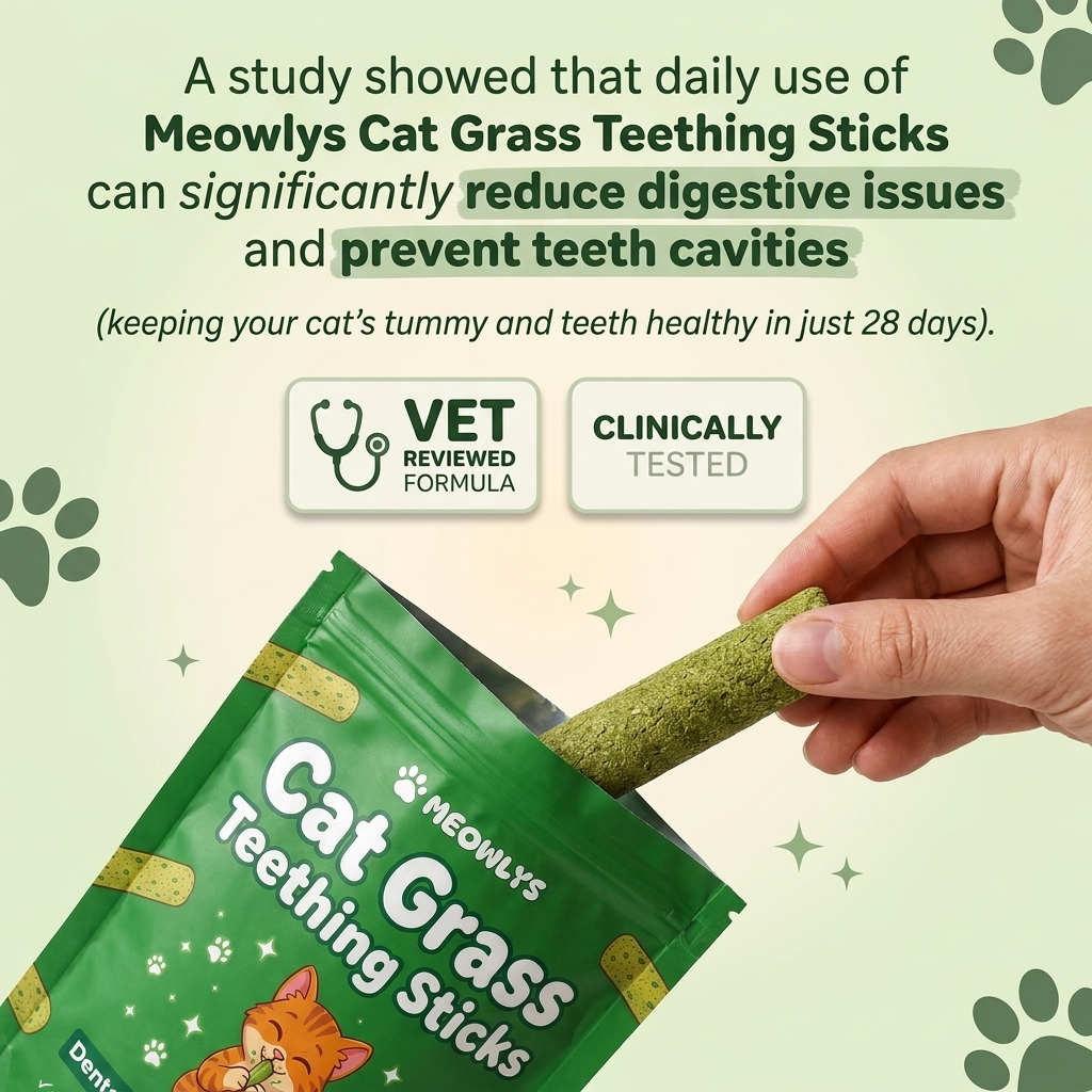 Cat Grass Teething Sticks [Free Today]