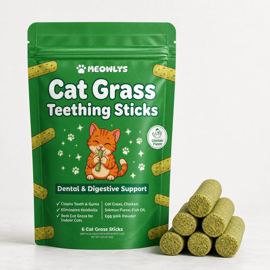 Cat Grass Teething Sticks [Free Today]